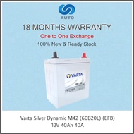 Varta M42 (60B20L) (EFB) Sliver Dynamic Car Battery [UP TO 13 MONTHS WARRANTY!!!] (MADE IN KOREA) [F