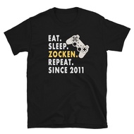Eat Sleep Zocken Since 2011 Für Gamer Graphic T-Shirt