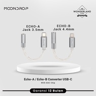 Moondrop Echo-A Echo-B Converter Jack 3.5 / Jack 4.4 to USB-C DAC Chip Dongle Amplifier Echo A Echo 