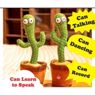 Cute Cactus Plush Toy Dancing Singing Talking Cactus Menyanyi Menari Bercakap