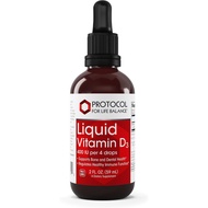 PROTOCOL FOR LIFE BALANCE - Liquid Vitamin D-3 - Supports Calcium Absorption, Bone and Dental Health