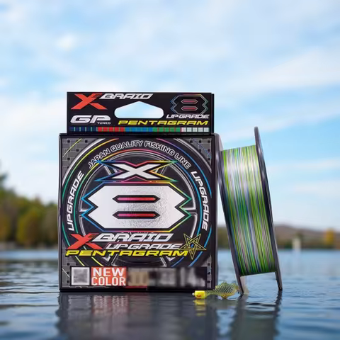 Original YGK X-BRAID UPGRADE PENTAGRAM Fishing Line New Color Multifilament X8 PE Line Made in Japan