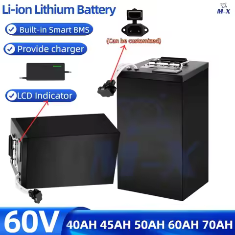 m-x 60V 40AH 45AH 50AH 70AH 60AH Li-ion Lithium Battery ion Rechargeable For vehicle Two-wheeler thr