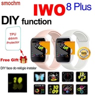 Smochm IWO 8 Plus 1:1 MTK2502C Wireless Charger Bluetooth Smart Watch Update IWO 9 IWO8 Smartwatch 4