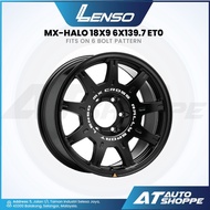 Lenso MX-Halo - Matte Black 18x9 ET0 6x139.7 (1 Piece)