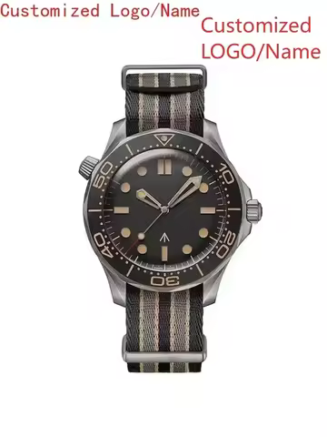 A88 Store 42mm Automatic Mechanical Watch 007 Style 904L Stainless Steel Canvas Ceramic Bezel Men's 