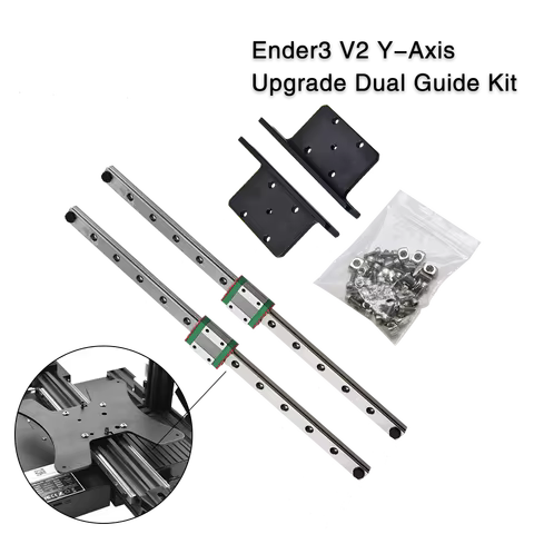 Ender3/V2/ Pro Upgrade Y-axis Dual Linear Rail kit MGN12H 300MM Linear Guide For Ender 3 Ender 3 V2 