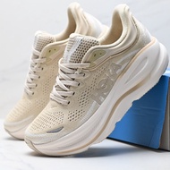 HOKA ONE ONE Bondi 9 Anti-Slip Wear-Resistant Low-Top Running Shoes Beige 6QOO YUY6