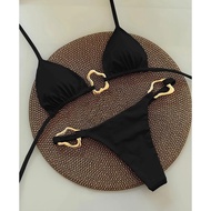 Women String Bikini Set Tie Side Thong Sexy Halter Swimsuits 2 Pieces