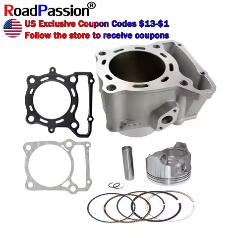 Road Passion Motorcycle Engine Parts Cylinder&Piston&Rings&Gaskets Kit For Kawasaki KLX250 BX250 NIN