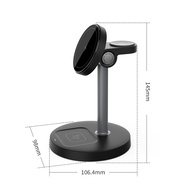 3-in-1 Wireless Charger Stand Magnetic Fast Charging Rotating Charger Foldable New 3-in-1 Wireless C