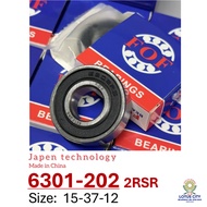 FOF Bearing 6301-202 2RSR (15x37x12 Motor Bearing