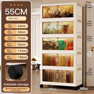 Easy-to-assemble Multi-layer Storage Cabinet 55cm