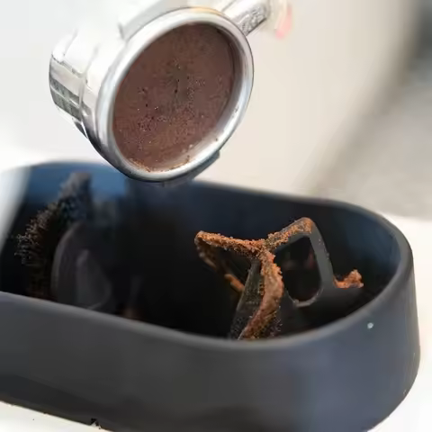 Electric Coffee Portafilter Cleaning Kit Professional Coffee Handle Cleaning Storage Automatic Knock