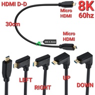 AVPRO AVL23DD 8K 60Hz HDMI 2.1 Micro to Micro HDMI Cable OD4.0mm