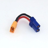XT60 Male to EC5 Female Connector Adapter EC-3 T-Connector 14AWG Wire for RC FPV Quadcopter Drone UA