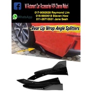 Universal Car Bumper Rear Diffuser Lip Angle Divider Diffuser Winglet Wings Anti-crash Modified