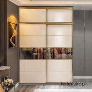 p269 簡約推拉門衣櫃北歐輕奢整體衣櫃臥室家用移門趟門衣櫥（包運送）