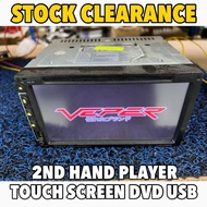 2nd Hand 7" Inch Touch Screen Car Multimedia Double Din DVD CD USB Radio FM Player Kereta Audio Acce