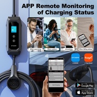 evsow GBT EV Charger With WIFI APP Control Type2 3.5KW 16A 1P Electric Car Charger Adjustable Curren