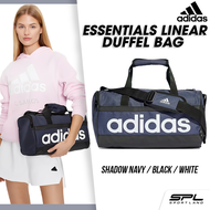 Adidas กระเป๋าดัฟเฟิล ขนาดเล็กพิเศษ กระเป๋า อาดิดาส Bag Essentials Linear Duffel #XS HR5346 NVY (800)