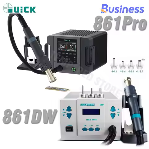 Quick 861DW 1000W 861PRO Hot Air Desoldering Station for Mobile Phones Motherboard PCB Thermostatic