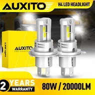 AUXITO 2Pcs H4 Car LED Headlight 80W 20000LM Super Bright 9003 HB2 Car Headlight Auto Car Headlamp 6