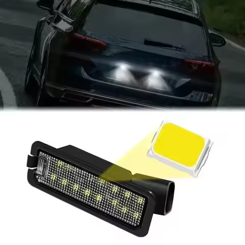 1/2pcs for Polo 6N2 9N 6R 6C B6 B7 B8 LED Rear License Number Plate Light Error Free Car Accessories