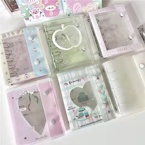 M5 5Holes Binder Cover Candy Colored Binder Cover Journal Sketchbook Accessories Diary Office Suppli