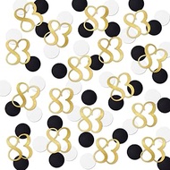 Gold Glitter 83 Confetti, 83rd Birthday Number Confetti, 200pcs Anniversary Party Table Decoration S