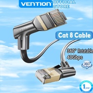 Vention Ethernet Cable Cat 8 Super Speed 40Gbps 360° Rotate SFTP 2000MHz CAT8  RJ45 Cable Internet L