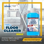 【VividPerak SELLER】DESANS Mop & Shine Floor Cleaner (800ml) | No Rinse, Shiny & Anti-Bacterial | Saf
