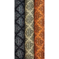 TO-24 19 Rayon Fabric Spun Mambert Printed Large Floral Pattern Natural Fiber 1 Width 58 Inches (Sol