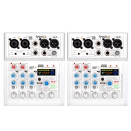 ▧▼№G4 4 Channel USB Bluetooth 88 Mixing Effects Sound Card Audio Mixer Sound Board Console Desk Syst