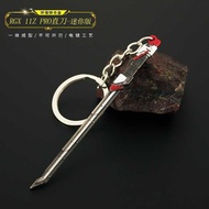 Periphery Fearless Valorant Contract RGX 11Z PRO Graphics Card Straight Knife Metal Mini Toy Keychai