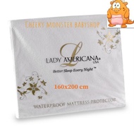 160 x 200 Lady Americana Waterproof Mattress Protector DS