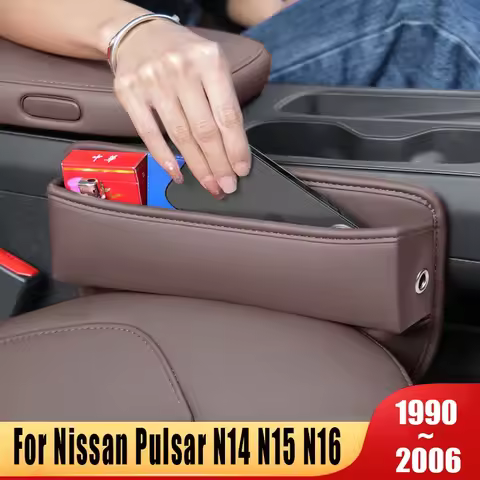For Nissan Pulsar N14 N15 N16 1990~2002 2003 2004 2005 2006 Car Seat Side Gap Filler Waterproof Stor