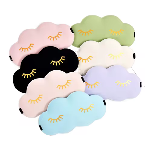 Sleeping Blindfold 3D Cloud Cartoon Cloud Eye Mask Cute Eyelashes Sleep Shade Eyepatch Sleeping Aid 
