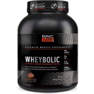 Serbuk Protein Terbukti Klinikal Wheybolic AMP GNC, Protein Whey 40g, BCAA, Leucine, Meningkatkan Ke