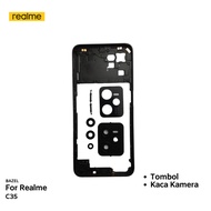 MESIN Update Bezel Bezel Realme C35 Realme C35 Original Middle Bone Cover Realme C35 Machine