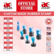 Custom Made AE Gel Round Stamp| Company Rubber Stamp | custom cop nama stamp chop company chop logo 