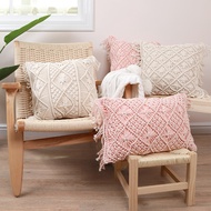 Light Luxury Bohemian Cotton Thread Woven Pillow Cases Nordic Home Decoration Sofa Cushion Cover (wi