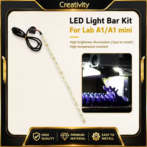 Creativity LED Light Bar Kit for Bamboo Lab A1/A1 Mini 3D Printer LED Light Strip Bamboo Lab A1 Acce