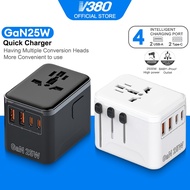 V380 Pro 25W GaN USB C Adapter Fast Charger QC3.0 Charger iPhone Charger Type C Plug iPhone 16 15 14