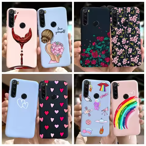 For Cover Xiaomi Redmi Note 8 Case 2021 Stylish Soft Silicone Case For Xiaomi Redmi Note8 Pro Cover 