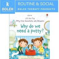 BOLEH Usborne Why Do We Need A Potty/ Potty Train/ Toilet Train/ Speech Therapy Daily Routine