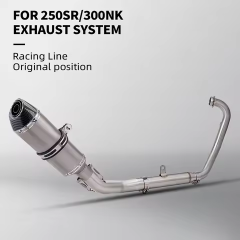 For 250sr 250NK 300SR 300NK 300ss Motorcycle Racing Full Exhaust System Stainless Front Pipe Slip On