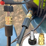 SWEETJOHN 2pcs Quick Connect Kit, 3/8'' Quick Connect M22 Swivel Pressure Washer Adapter Set, Stainl