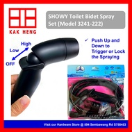 Showy Handheld Toilet Bidet Spray Set / Bidet Sprayer Set / Water Saving / Matt Black / Controllable Water Pressure