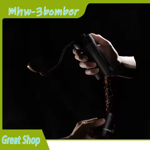 In Stock Mhw-3bomber R3 Series Coffee Grinder Solid Wood Handle Hand-Ground Coffee Beans Home Outdoo